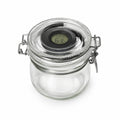 Humidor Bügelverschlussglas mit Hygrometer zum Luftfeuchtigkeit und Temperatur ablesen