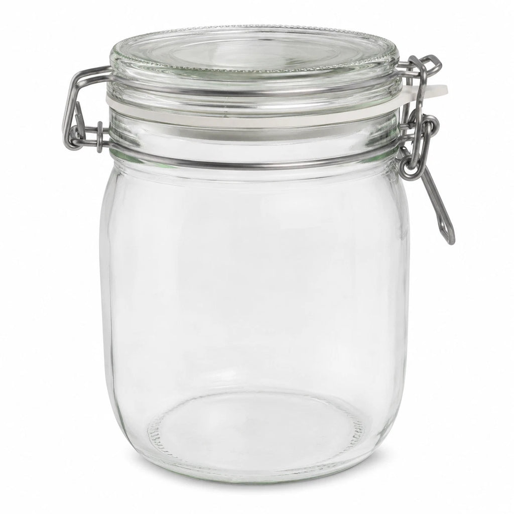 Humidor Bügelverschlussglas mit Hygrometer zum Luftfeuchtigkeit und Temperatur ablesen